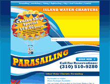 Tablet Screenshot of islandwatercharters.com